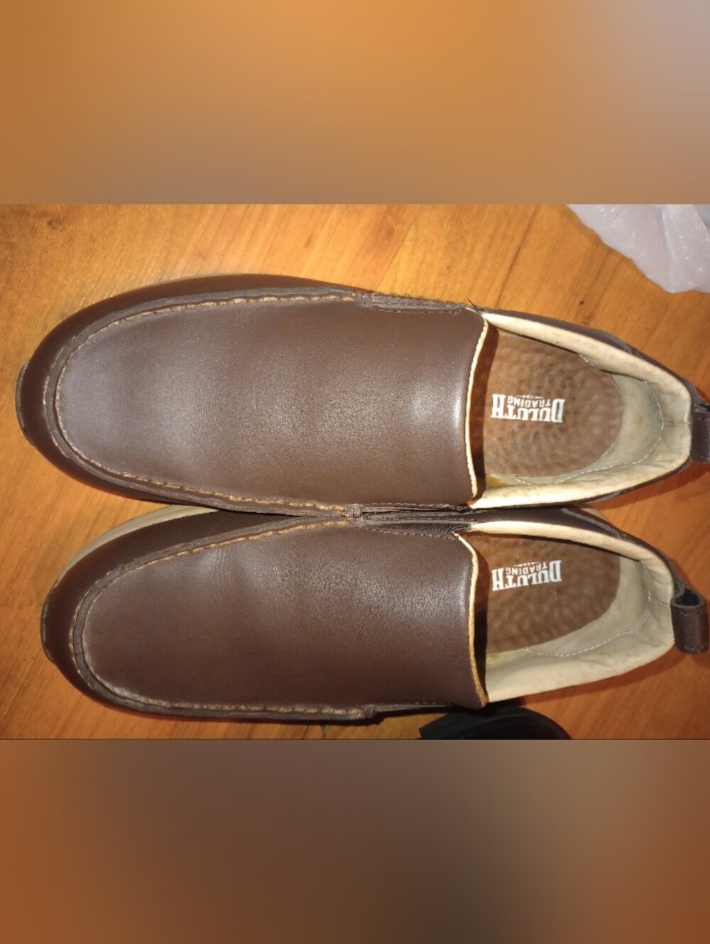 Duluth Trading Co. Chocolate Brown Slip-On Loafers